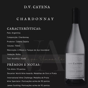 2 Unidades Vinho Argentino Dv Catena - Chardonnay